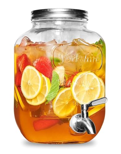 Image of Bellemax 4 Liter Premium Juice and Water Glass Pitcher jug with Lid and Jug Romantic Style Water jug hot Cold Water, Milk and Juice Beverage Carafes 4000ML (TM-13)