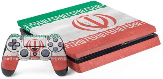 Skinit Decal Gaming Skin Compatible with PS4 Slim Bundle - Israel Flag Distressed Design