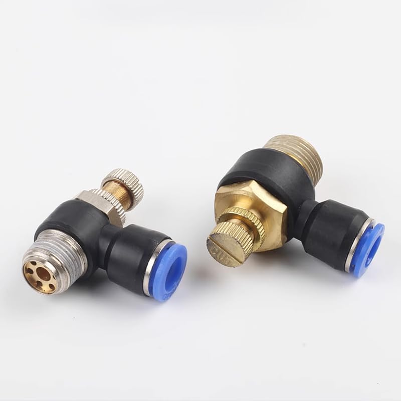 Racor regulador SL de flujo regulable con rosca 1/8 para manguera de 10mm 7