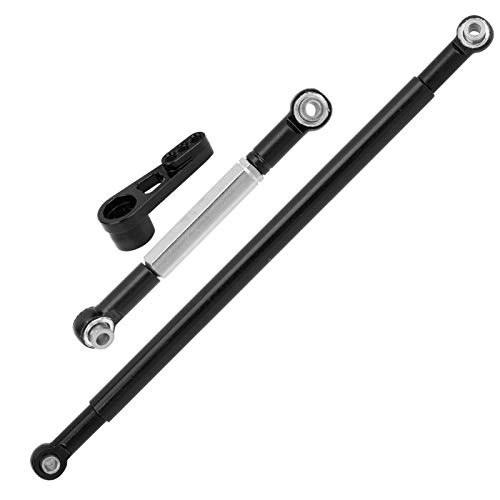 Wnsc 1/12 Steering Rod, Tie Rod Tool Rc Car Steering Rod 5.1In Long Rod Length And 2.4In Short Rod Length For Mn86Ks For 1/12 Rc Car Model(Black) #TOP3
