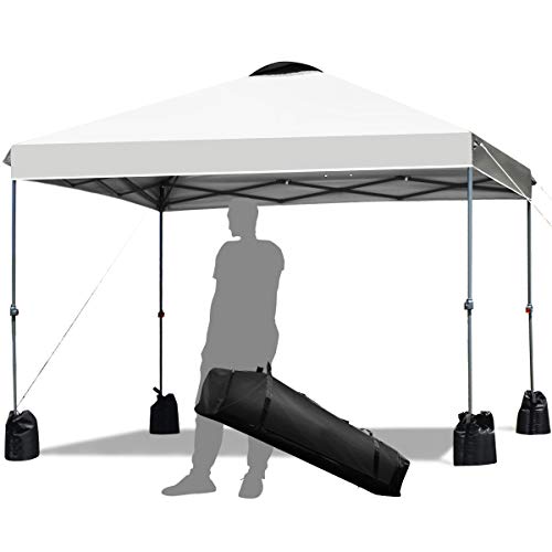 Tangkula 10 x10 Ft Outdoor Pop up Canopy Tent, Outdoor Commercial Instant Shelter