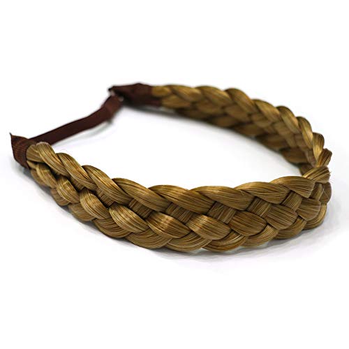 Fashion Synthetic Hair Braided Headband Classic Chunky Wide Plaited Braids Elastic Multi-Color Women Beauty accessories 15-27