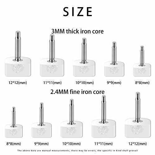 Image of SooGree Heel Caps Cover High Heel Caps Protectors Heels Tips Replacement Kits Dowels for High Heel Shoes (10 Pairs Clear)
