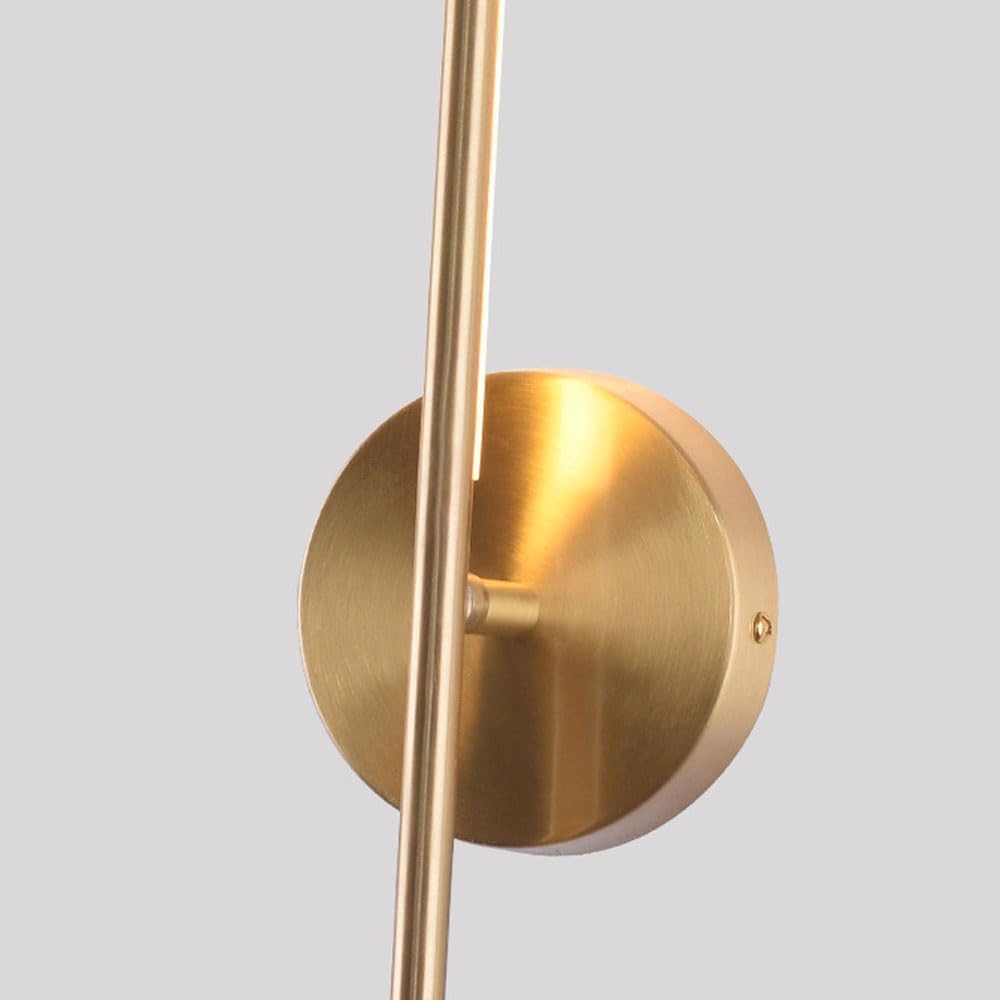 Aplique de pared de latón moderno de mediados de siglo, accesorios de iluminación para pasillo, montaje en pared, lámpara de pared lineal de tira larga, iluminación de pared vintage dorada con