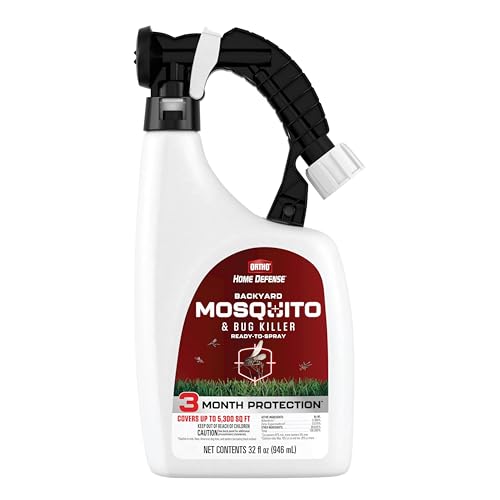 Ortho Home Defense Backyard Mosquito and Bug Killer Ready-to-Spray, Kills Mosquitoes, Ants, Fleas, and Spiders, 32 fl. oz.