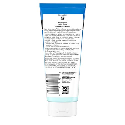 Neutrogena 1691080 Hydro Boost Whipped Body Balm With Hydrating Hyaluronic Acid thumb #4