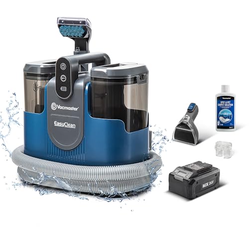 Vacmaster Kabelloser Waschsauger Teppichreiniger Fleckenreiniger für Teppiche, Vorleger, Polster, Treppen und Autos Nass-Trocken-Sauger Starke Saugkraft Wasser Waschen Dekontamination 15Kpa 24V Vacmaster Kabelloser Waschsauger Teppichreiniger Fleckenreiniger für Teppiche, Vorleger, Polster, Treppen und Autos Nass-Trocken-Sauger Starke Saugkraft Wasser Waschen Dekontamination 15Kpa 24V