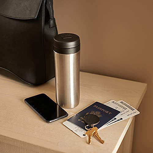 Espro P1 French Press - Double Walled Stainless Steel Vacuum Insulated Coffee And Tea Maker + Tea Micro-Filter, 12 Ounce, Brushed Stainless Steel #TOP5