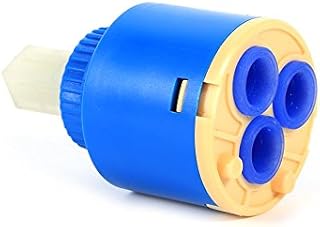 35/40mm Single Handle Ceramic Stem Disc Cartridge Water Mixer Tap Inner Control Faucet Valve for Faucet Replace Part PP Plastic Blue Practical(35mm)