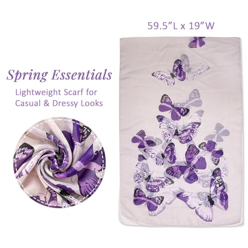 allydrew Lightweight Vibrant Spring Chiffon Scarf2