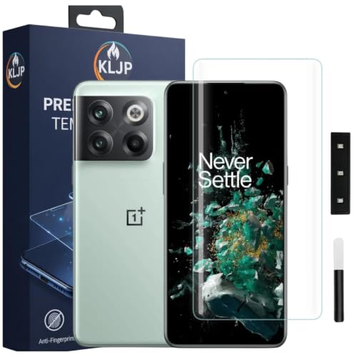 Image of Premium HD+ UV Tempered Glass Screen Protector For OnePlus 10 Pro (Pack of 1) Full Adhesive UV Curved Screen Protector Case Friendly HD Clarity with installation kit