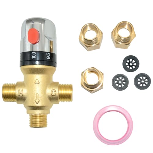 Megairon Thermostatic Mixing Valve,1/2