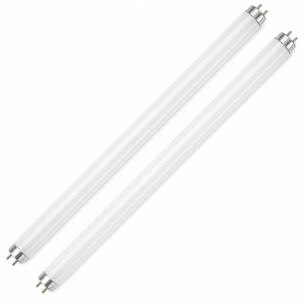 2 Pack 15W T8 Fluorescent Light Tubes, G13 Glass Lamps for Old Fittings