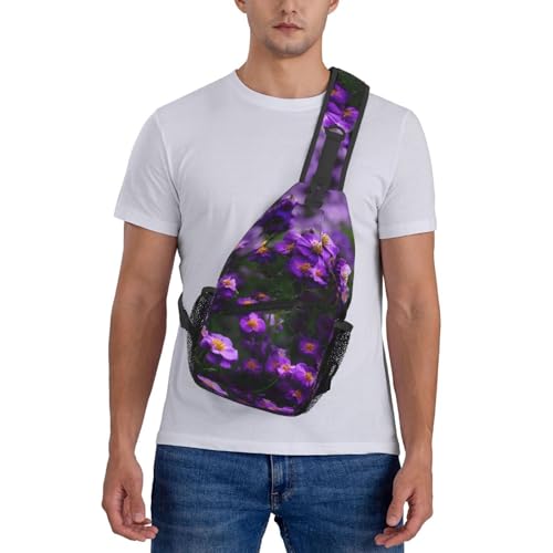 Mochila cruzada deportiva negra para senderismo unisex miniatura 7
