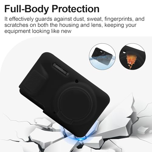 Funda de silicona para cámara Kodak PIXPRO FZ55 negra miniatura 2