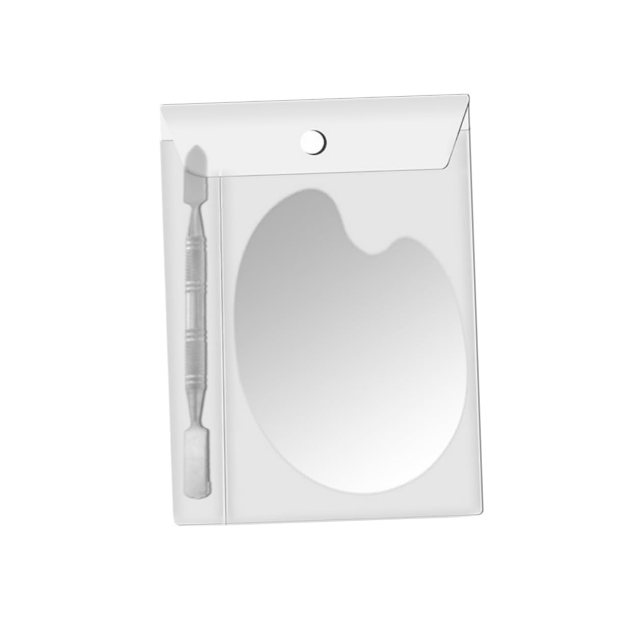 SOESFOUFU Stainless Steel Nail Art Palette Kit Diy Makeup Nail Art Palette for Professionals Home Use