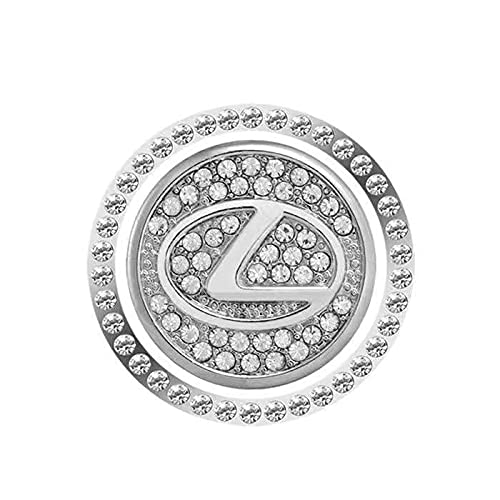 (MHNETY)レクサスに適しエンジン スタートボタン リング プッシュ スターター スイッチ スワロスキー調 ラインストーン エンジン スタート ボタン カバー リング ツーピーススーツ ドレスアップ 車用アクセサリー 装着 簡単