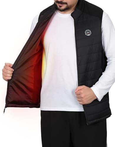 KEMIMOTO Thermal-Reflective Heated Vest for Women & Men, Soft Warm Golf Winter Vest with Battery Pack Included