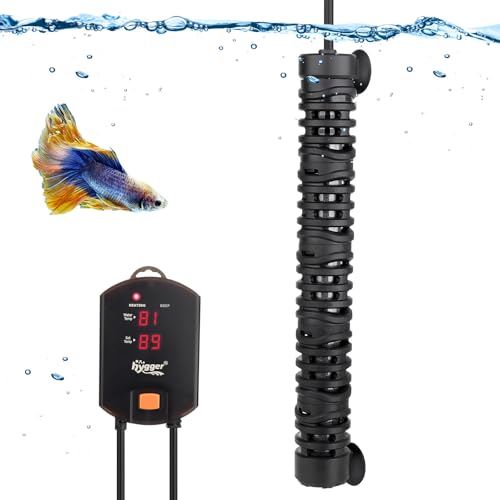 Image of hygger Aquarium Arowana Heater,300W Removable Shell Submersible Fish Tank Heater with LED Digital Display,800W for 25-80 Gallon Medium and Large Freshwater and Saltwater Fish Tank