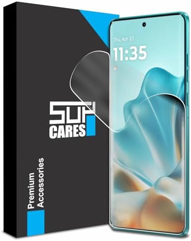 SupCares TPU Anti Glare Matte Unbreakable Membrane Screen Protector for Motorola Edge 60 Fusion, Edge 60 and Edge 60 Pro (6.67 Inch) With Easy Self Installation Kit | Fingerprint Working|Edge to Edge