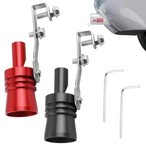 poraceous Sifflet D'échappement Turbo, Universel Tuyau Déchappement, Sifflet D'échappement, Voiture Turbo Silencieux Universel Son Simulateur, Modification...