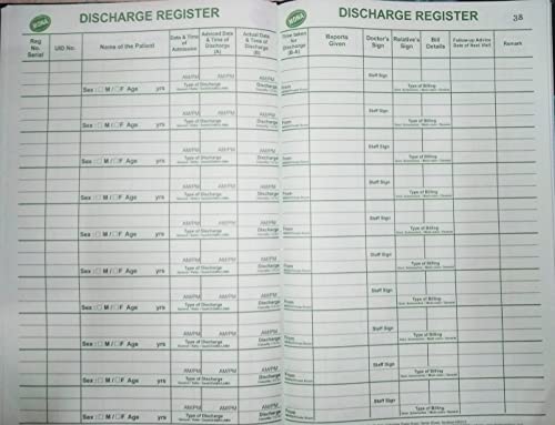 NABH Patient Discharge Register (200 Pages)