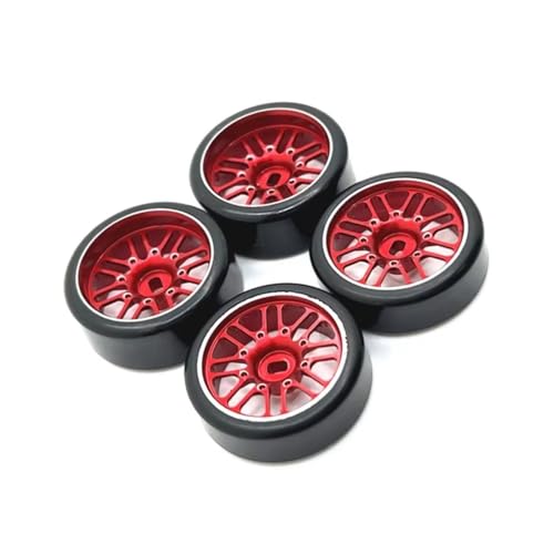 RC�J�[�A�N�Z�T���[ For WLtoys 284010 284131 K989 K969 For MINI-Q For MINI-Z For MINI-D RC 1/28 �����[�g�R���g���[���J�[ ���^���z�C�[�� 2�̃i���[�^�C���ƃ��C�h�^�C��(Red