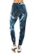 Leggings Depot JGA-S775-L Steel Tie Dye Print Jogger Pants w/Pockets, Large