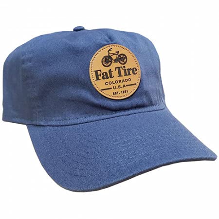 New Belgium Fat Tire Leather Patch Hat Blue