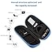 AGPTEK Carrying Case, EVA Zipper Carrying Hard Case Cover for Digital Voice Recorders, MP3 Players, Storage Holder for 3D Printing Pen, USB Cable, Earphones, Memory Cards, U Disk, Blue