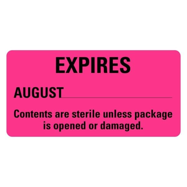 LabelValue | Expires August Medical Labels LV-MCSL10