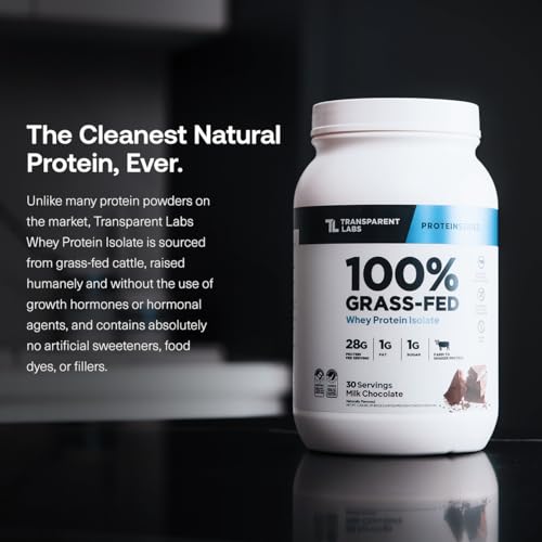 Best Protein Powders for Weight Loss and Muscle Gain For Over 50: 10 Products We Actually Tested 3 Transparent Labs Grass-Fed Whey Protein Isolate - Naturally Flavored, Gluten Free Whey Protein Powder with 28g of Protein per Serving & 9 Amino Acids - 30 Servings, Milk Chocolate