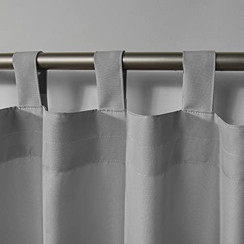 Exclusive Home Curtains In/Out Solid Velcro Tab Top Panel Pair, Cloud Grey, 54x84, 2 Piece, W 54" x L 84" (2 Panels) - Image 3