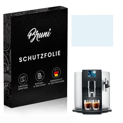Bruni Screen Protector compatible with Jura E8 Platin Protector Film, crystal clear Protective Film (2X)