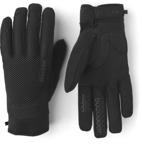 Hestra Long Sr. Guante de ciclismo de dedo completo transpirable con acolchado minimalista para un máximo agarre para hombres y mujeres | Guante de ciclismo ligero de 5 dedos para ciclismo de montaña