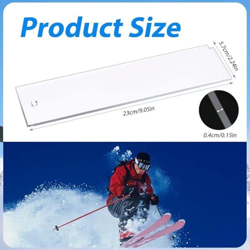 Grattoir à cire portable pour ski et snowboard avec angles