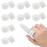 QEXUJOW Erste-Hilfe-Heftpflaster & Verbandsmaterial,Fünfzehn weiße Fingerlinge schützen Ihre Finger und eignen sich für Holzarbeiten, Gartenarbeit, Bildhauerei und andere Tätigkeiten.