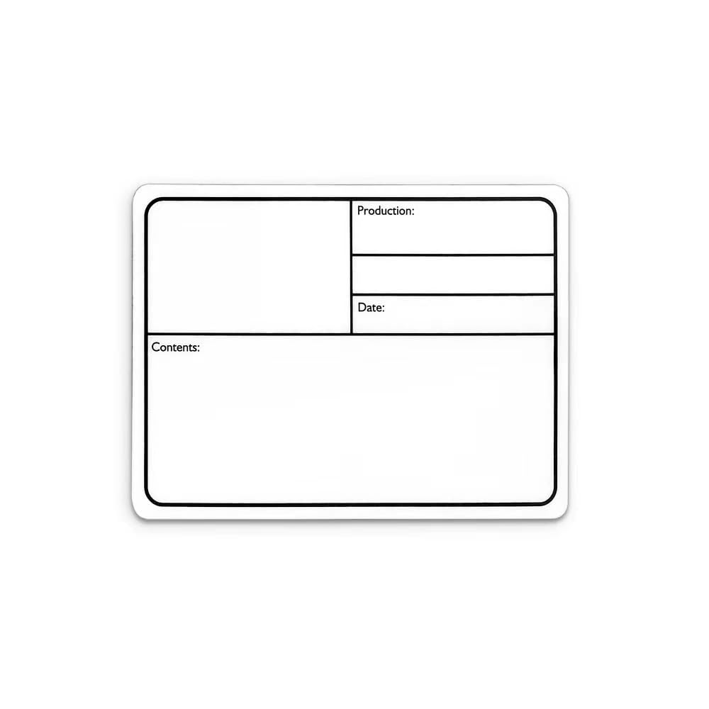Infitronic Pack of 10 Self-Adhesive Tour Labels (130x85mm White Plastic)