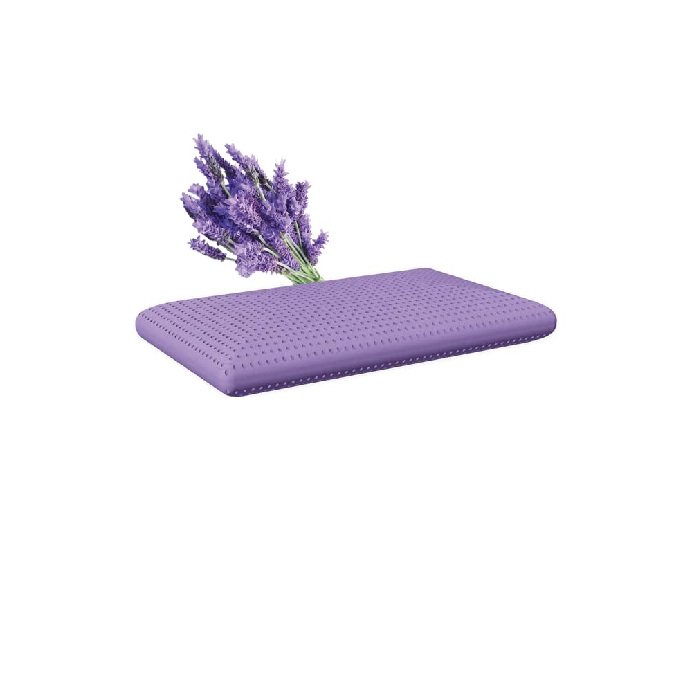MAPE Duftkissen Nackenstützkissen viscoelastischer Thermo-Soft-Schaum Kissen mit 100% Baumwollbezug (Lavendel, 73 x 43 x 13,8 cm)