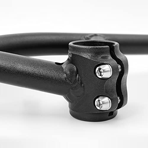 Weeras Gravel Bike Handlebar Aluminum Blunt Angle Touring Bike Front Forklift Handlebar For Touring Bike Black #TOP4