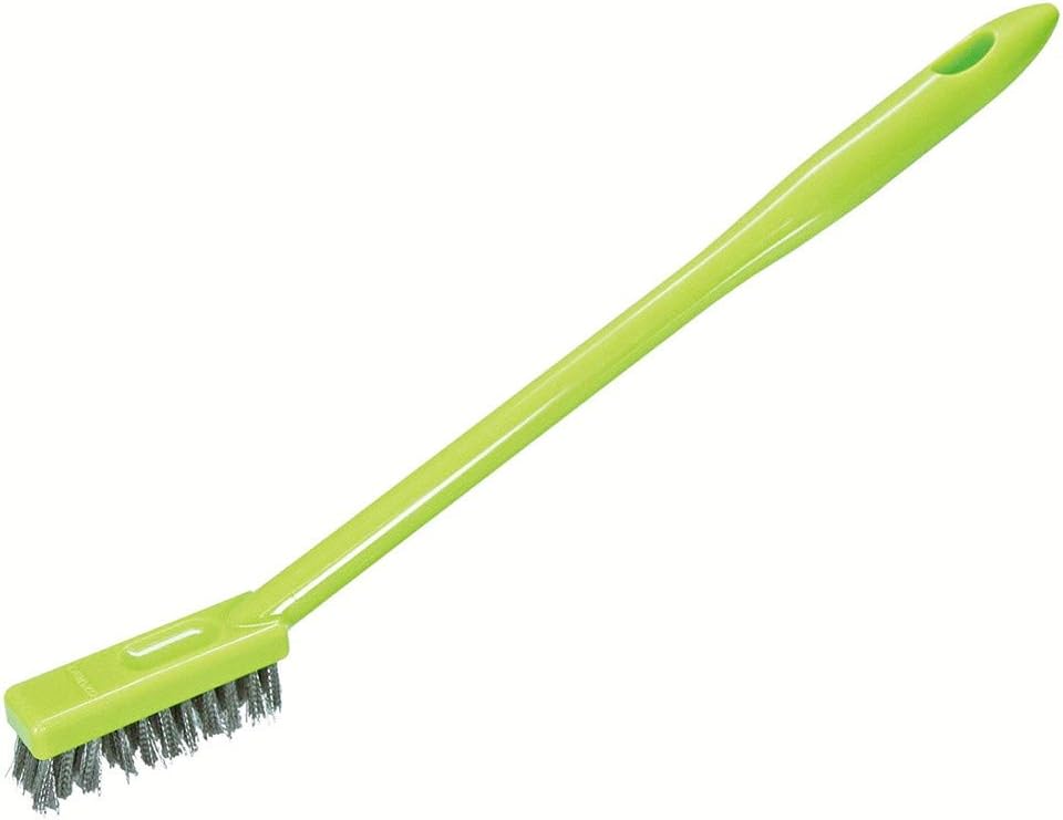Azuma Industrial BA725 Moss Removal Brush, Stainless Steel Brush, for Cleaning Moss On Concrete, Width: 2.8 inches (7 cm), Head Width: 0.8 inches (2 cm), Green