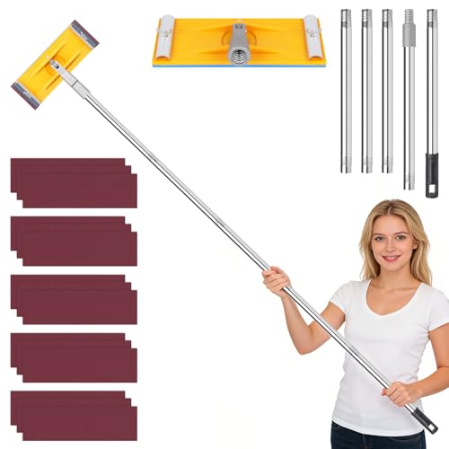 Pole Sander for Drywall with Sanding Sheets