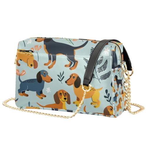 Sac bandoulière teckel en cuir PU le cadeau idéal pour femme