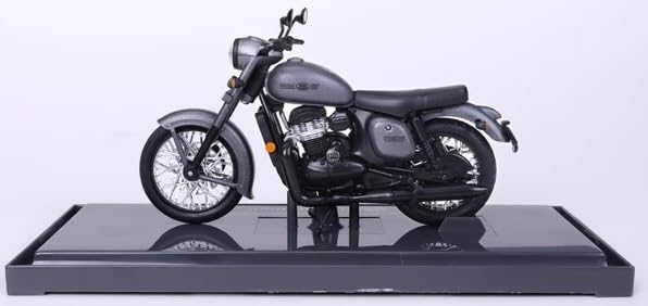 Maisto Plastic Jawa Midnight Grey Miniature Model Bikes; 1:18 Die-Cast Scale Model Motorbike, Adult