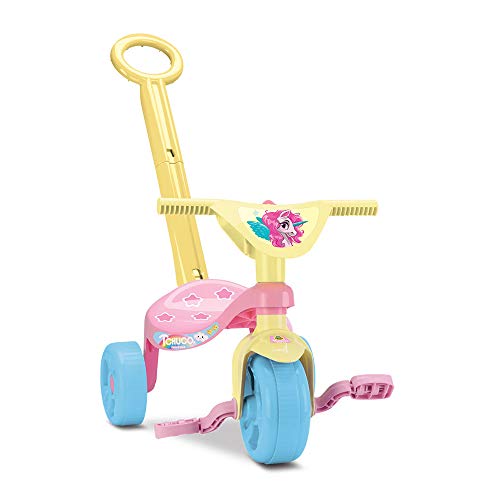 Triciclo Infantil, Tchuco Unicornio, com Haste, Samba Toys