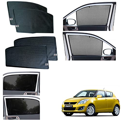 Image of WolkomHome car Fix Curtain Window Shades Half Curtains Sunshade for Swift Type-4