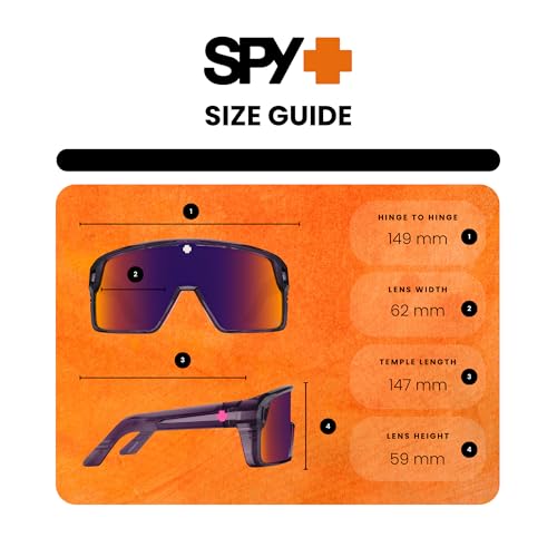Spy Monolith 5050 62MM Cylindrical Shield Sunglasses for Men +BUNDLE with ACCESSORY EYEWEAR KIT4