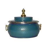 IUYIXWFP Hot Pot BPA-freie chinesische Hot Pot Single Meal Sharing Emaille Kupfer traditionelle Eintopfsuppe für Familienessen