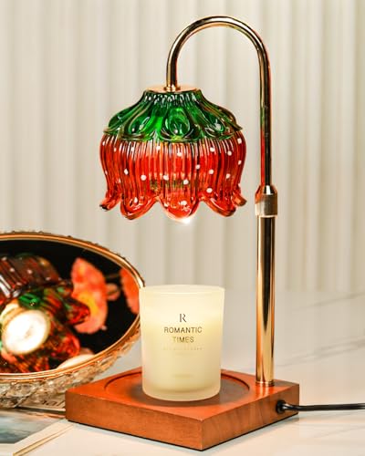 Strawberry Candle Warmer Lamp with Timer Dimmable, Height Adjustable Birthday Gifts for Women Mom Christmas House Warming Gifts New Home Bedroom Decor, Cute Candle Warmer Light for Jar Candles