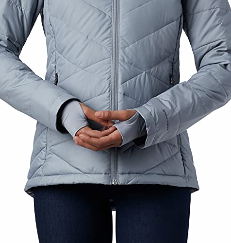 Image of Columbia Women's Omni-Heat Reflective Heavenly Hooded Hiking & Trekking Down Standard Length Jacket